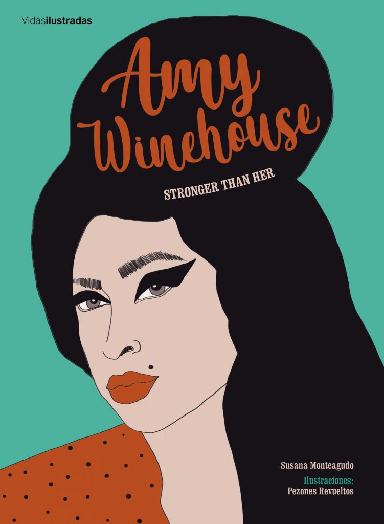 Cubierta de la biografía ilustrada de Amy Winehouse.