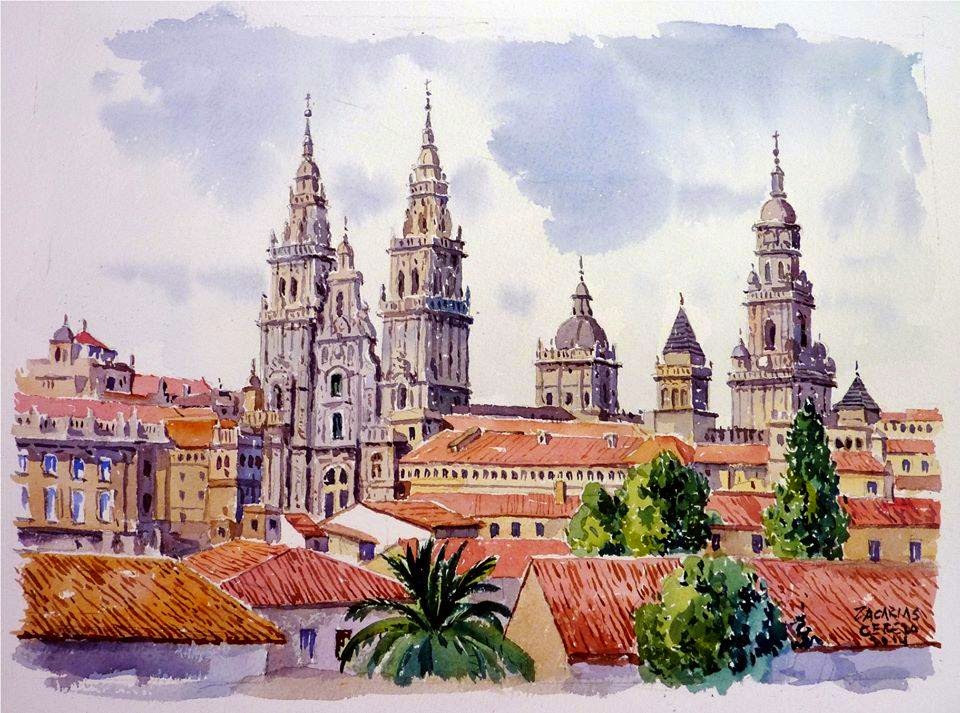 Un sendero luminoso y eterno Catedral de Santiago de Compostela / Zacarías Cerezo
