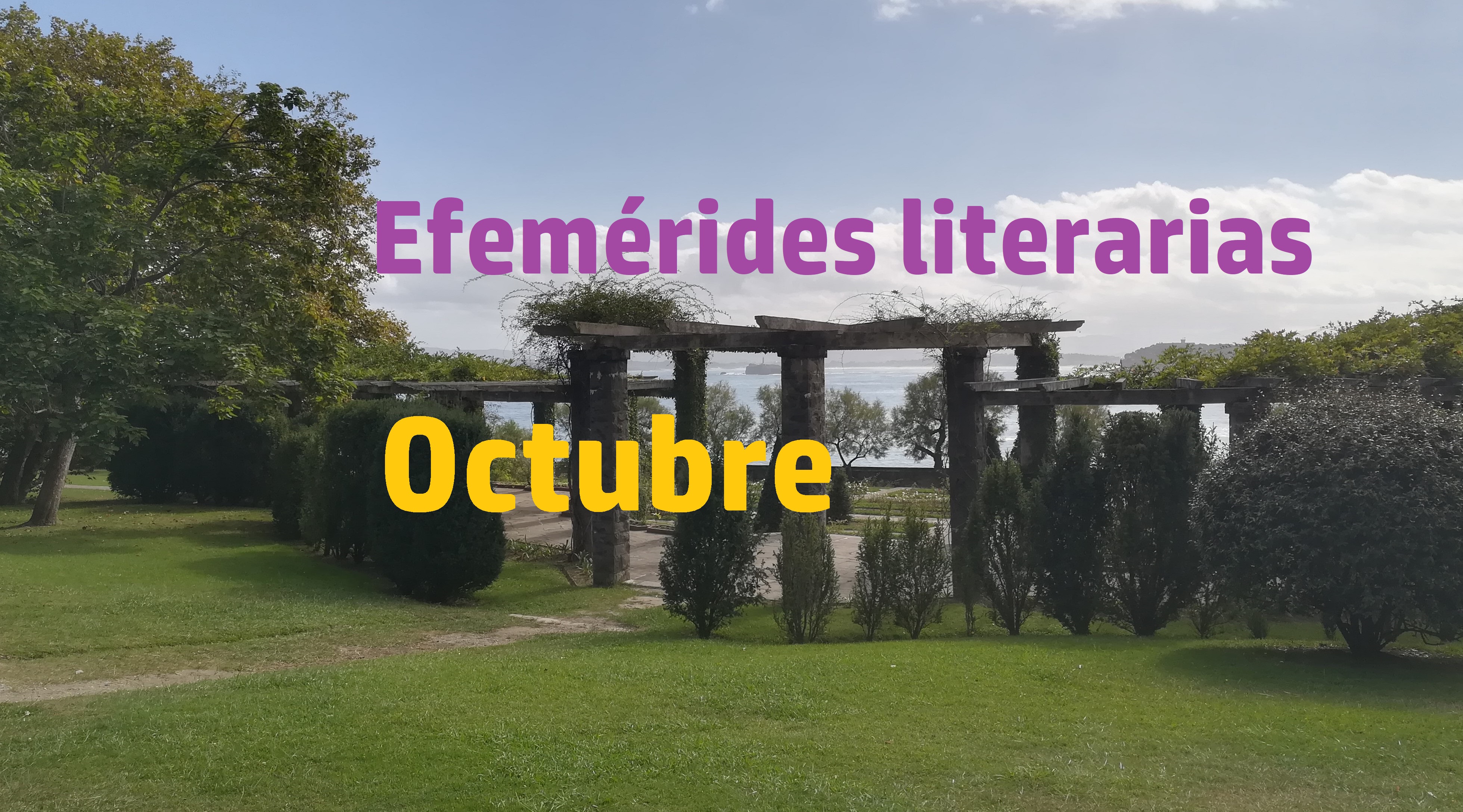 Efemérides literarias - octubre