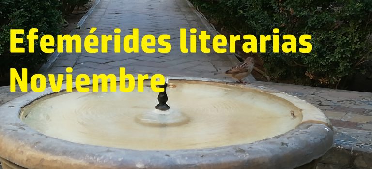Efemérides literarias noviembre.