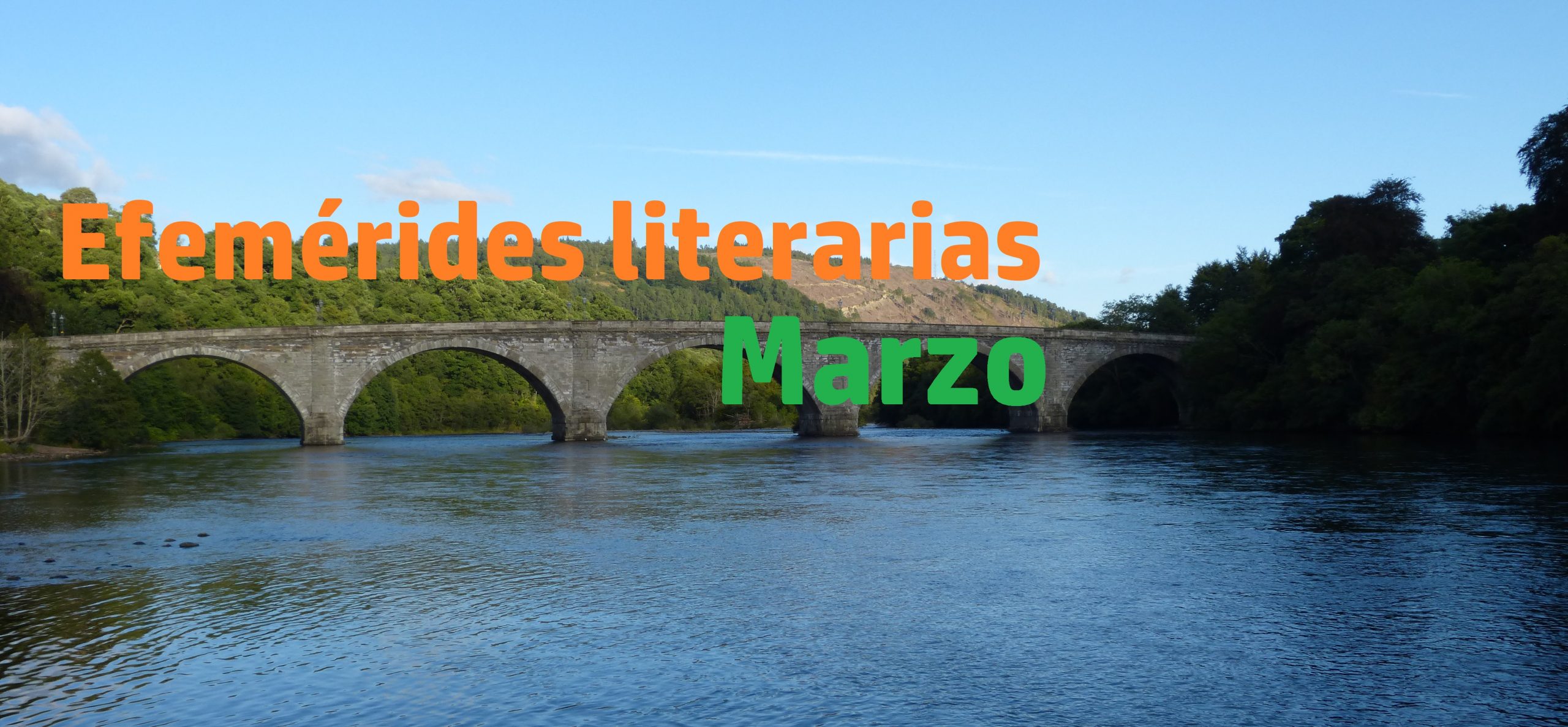Efemérides literarias de Marzo.
